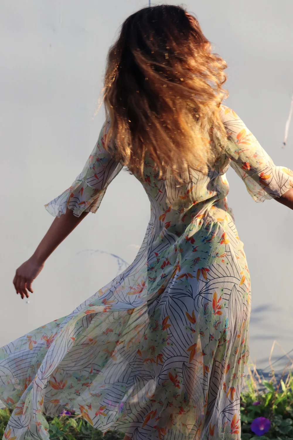 1930s Sheer Floral Dress — Madly Vintage